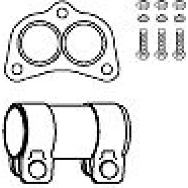 Montagesatz, Katalysator | VW Polo | 82 11 2242 Montagesatz, Katalysator | VW Polo | 82 11 2242