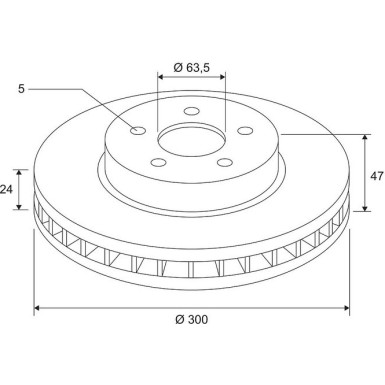 VALEO Bremsscheibe 672610 COATED