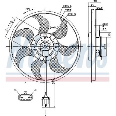 Kühlerlüfter PKW | Opel Astra H 04 | 85784