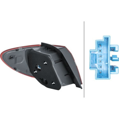 HECKLEUCHTE HELLA | MERCEDES B-KLASSE W246 11-18 | 2SD 354 873-061 HECKLEUCHTE HELLA | MERCEDES B-KLASSE W246 11-18 | 2SD 354 873-061