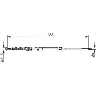 1 987 482 584 Seilzug, Feststellbremse 1 987 482 584 Seilzug, Feststellbremse