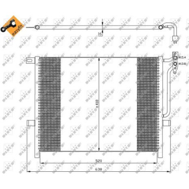 Kondensator, Klimaanlage EASY FIT 35589