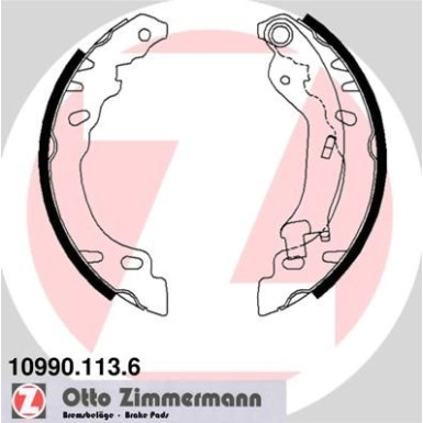 ZIMMERMANN Bremsbacken | 10990.113.6