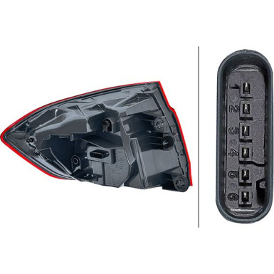 2SD 012 147-321 Heckleuchte