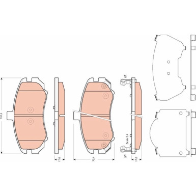TRW Bremsbeläge TRW Bremsbeläge