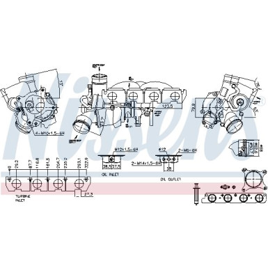 Nissens Turbo AUDI A3,Q3,TT,SKODA,SEAT,VW 03 FACTORY NEW 93196