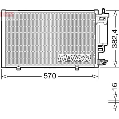 Denso | Kondensator, Klimaanlage DCN10051