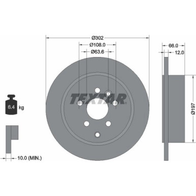 Bremsscheibe Land Rover T. Freelander 06- 2.2Td4 PRO 92162703