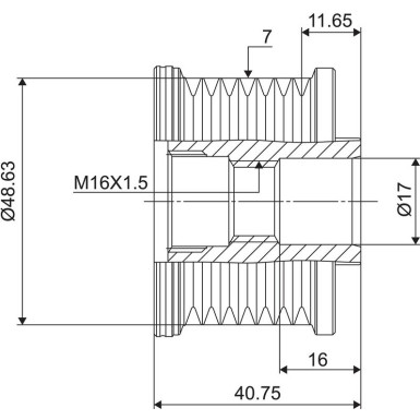 Generatorfreilauf | 588027
