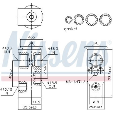 Expansionsventil | Toyota Avensis 97 | 999353