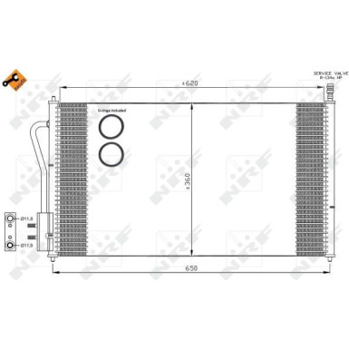 Kondensator, Klimaanlage EASY FIT 35345