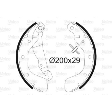 VALEO Bremsbacken | 562077