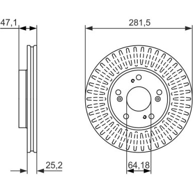 BOSCH | Automotive Bremsscheibe | 0986479781