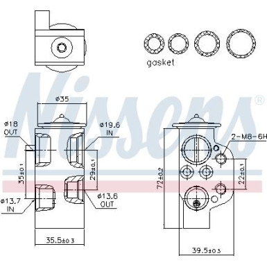 Expansionsventil Audi A4 07 FIRST FIT 999314