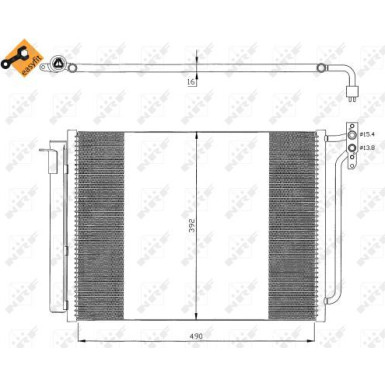 Kondensator, Klimaanlage EASY FIT 35406