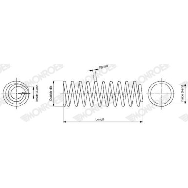 MONROE Fahrwerksfeder | SP4111