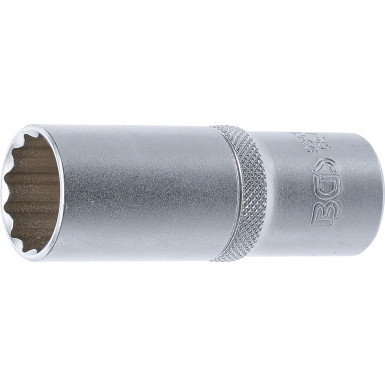 BGS Steckschlüssel-Einsatz Zwölfkant, tief | Antrieb Innenvierkant 12,5 mm (1/2"""") | SW 21 mm | 9360