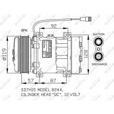 KOMPRESSOR, KLIMAANLAGE EASY FIT NRF32771