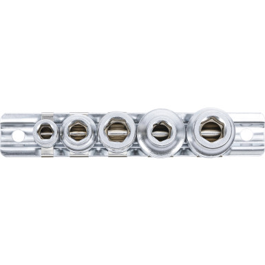BGS Bit-Adapter-Satz mit Haltekugel | Innenvierkant 6,3 mm (1/4"""") / 10 mm (3/8"""") / 12,5 mm (1/2"""") | 5-tlg | 70103