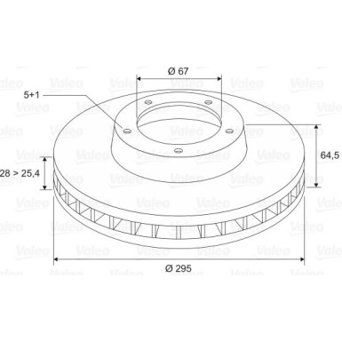 VALEO Bremsscheibe 197202 VALEO Bremsscheibe 197202