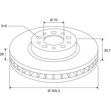 VALEO Bremsscheibe 672502 COATED VALEO Bremsscheibe 672502 COATED