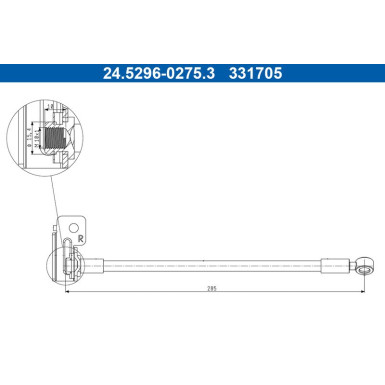 BREMSSCHLAUCH | 24.5296-0275.3