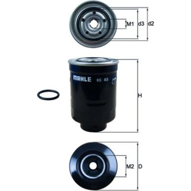 MAHLE Kraftstofffilter | KC 83D