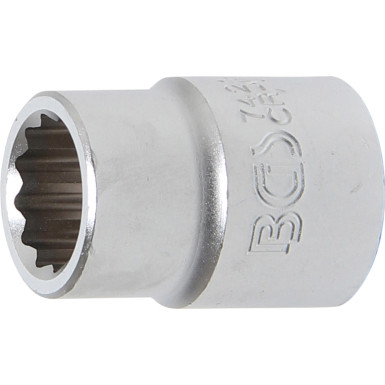 BGS Steckschlüssel-Einsatz Zwölfkant | Antrieb Innenvierkant 20 mm (3/4"""") | SW 21 mm | 7421