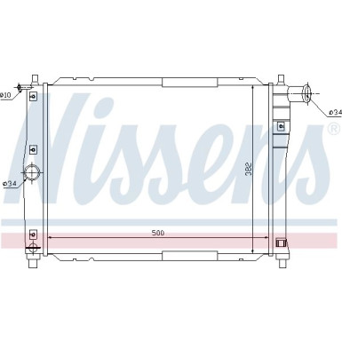 Wasserkühler PKW | DAEWOO LANOS 1.3-1.5 97 | 61644