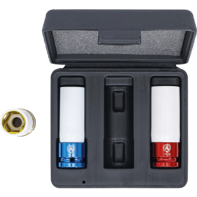 BGS Kraft-Schoneinsatz-Satz Antrieb Innenvierkant 12,5 mm (1/2 ) SW 17 - 19 - 21 mm 3-tlg BGS Do it yourself 7310