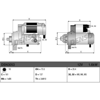 DENSO Starter DSN3053