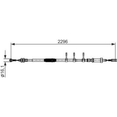 1 987 482 595 Seilzug, Feststellbremse