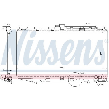 Wasserkühler PKW | HONDA Civic (AF,AS,EC,EE) | 62276