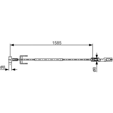 Handbremsseil | OPEL Vivaro | 1987482145