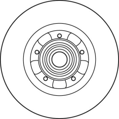 Bremsscheibe Renault T. Kangoo 1.2-1.6 16V 08 TRW SINGLE DF6043BS