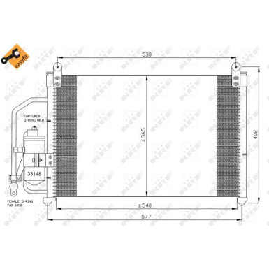 Kondensator, Klimaanlage EASY FIT 35393