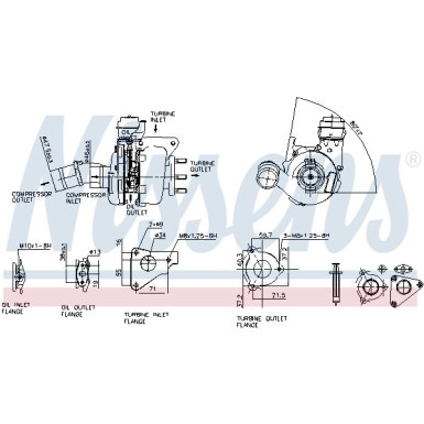 Nissens Turbo | MITSUBISHI,NISSAN,RENAULT,VOLVO | 93136