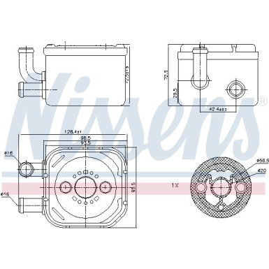 Ölkühler PKW AUDI A4/S4 00- 2.5TDI FIRST FIT 90654
