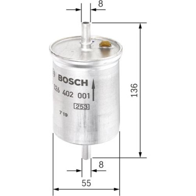 Kraftstofffilter | SMART Fortwo | F 026 402 001