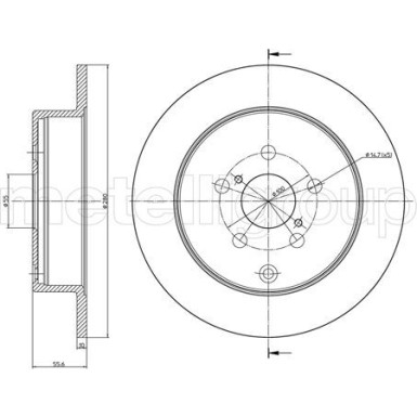 CIFAM Bremsscheibe 800-1010C