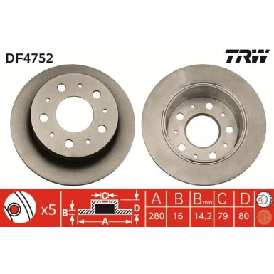 Bremsscheibe Fiat T.Ducato 06 | DF4752