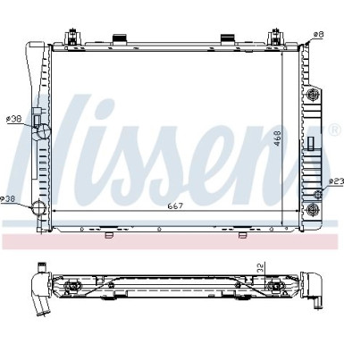 Wasserkühler PKW | MERCEDES W140 | 62746A