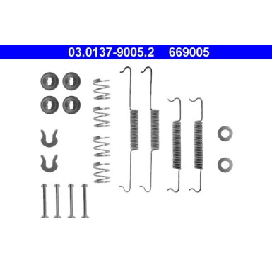 ATE Zubehör, Bremsbacken 03.0137-9005.2