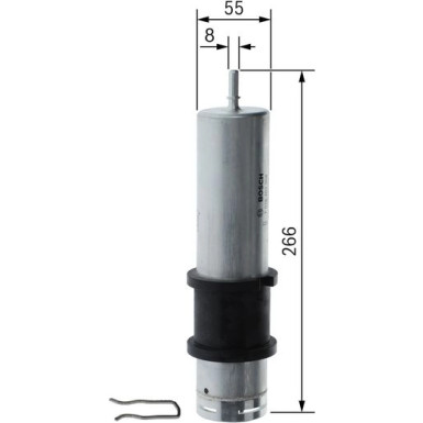 Kraftstofffilter | BMW 2,3,4,5,6,7,8,X3,4,5,6,7 15 | F 026 402 358
