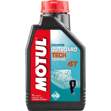 Motul Outboard Tech 4T FC-W 10W-40 1 Liter OUTBOARD TECH 4T 10W-40 106397