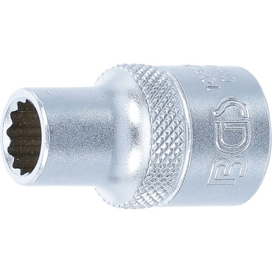 BGS Steckschlüssel-Einsatz Zwölfkant | Antrieb Innenvierkant 12,5 mm (1/2"""") | SW 10 mm | 10630