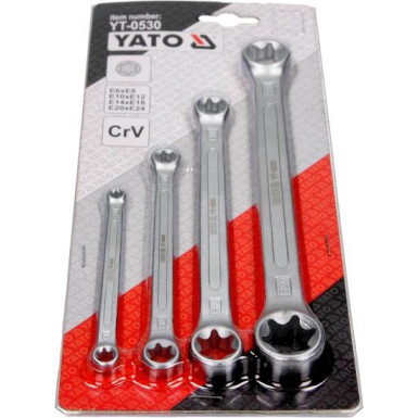 YT-0530 Torx-Ringschlüsselsatz Cv4Cz E6-E24 YT-0530 Torx-Ringschlüsselsatz Cv4Cz E6-E24