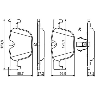 Bremsklötze HA | BMW 3,4 11 | 0 986 494 786 Bremsklötze HA | BMW 3,4 11 | 0 986 494 786