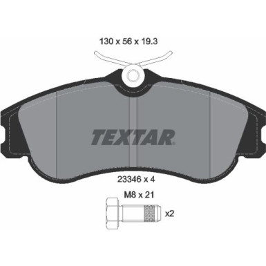 Bremsbelagsatz Citroen P. Berlingo/Partner 01-/Xsara Picasso | 2334602