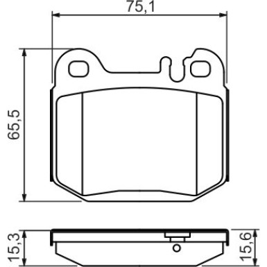 Bremsklötze | MERCEDES M-Klasse | 0 986 494 410
